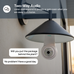 Smart lightbulb camera with two-way audio feature text.
