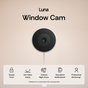 Luna Window Cam with features listed on a beige background